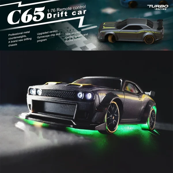 توربو سباق سيارات التحكم عن بعد ، C65 الانجراف ، RC ، راديو الدوران ، يتناسب تناسبًا كاملاً ،